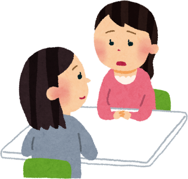 Illustration of Counseling Session with Female Counselor and Concerned Client